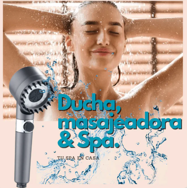 Ducha Alta presion Masajeadora 4 en 1