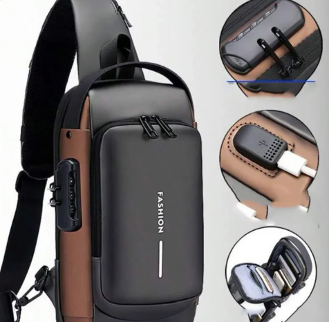 Bolso Antirrobo Deportivo Con Carga USB